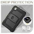 thumbnail image 6 of FJLBDE Case for iPad Pro 11 Inch (M4 2024/M5 2025), Rugged Shockproof Tablet Cases Cover with Kickstand Shoulder Strap, Black, 6 of 7