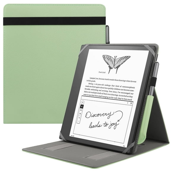 Funda universal HoYixi para eReader Scribe 1st Gen 2022/ Kobo Elipsa 2021 de 10,2 pulgadas con soporte, color verde