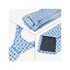 thumbnail image 4 of Conjuntos de corbatas para hombres INSPIRE CHIC, corbatas de lunares con pañuelo a juego para bodas y negocios, azul pastel, 4 of 5