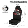 thumbnail image 6 of Uourmeti Elastic Front and Rear Seat Cover Set for Interior Accessories, Polyester Decorative Car Seat Covers Front Seats Cushion, Skull Rose Flag Pattern, 6 of 7