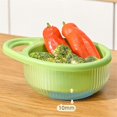 thumbnail image 1 of Hollow Drain Basket Kitchen Multifunctional Double-Layer Fruit and Vegetable Portable Basket Kitchen Storage D, 1 of 5
