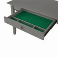 thumbnail image 3 of AFI 48" Solid Wood X Design Writing Desk with Drawer USB Charger in Gray, 3 of 8