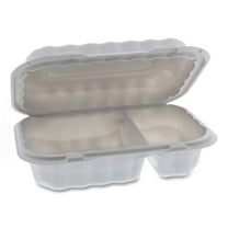 Pactiv SmartLock Hinged-Lid Container, 2-Compartment, 270/CT (PCTYCN809620000)