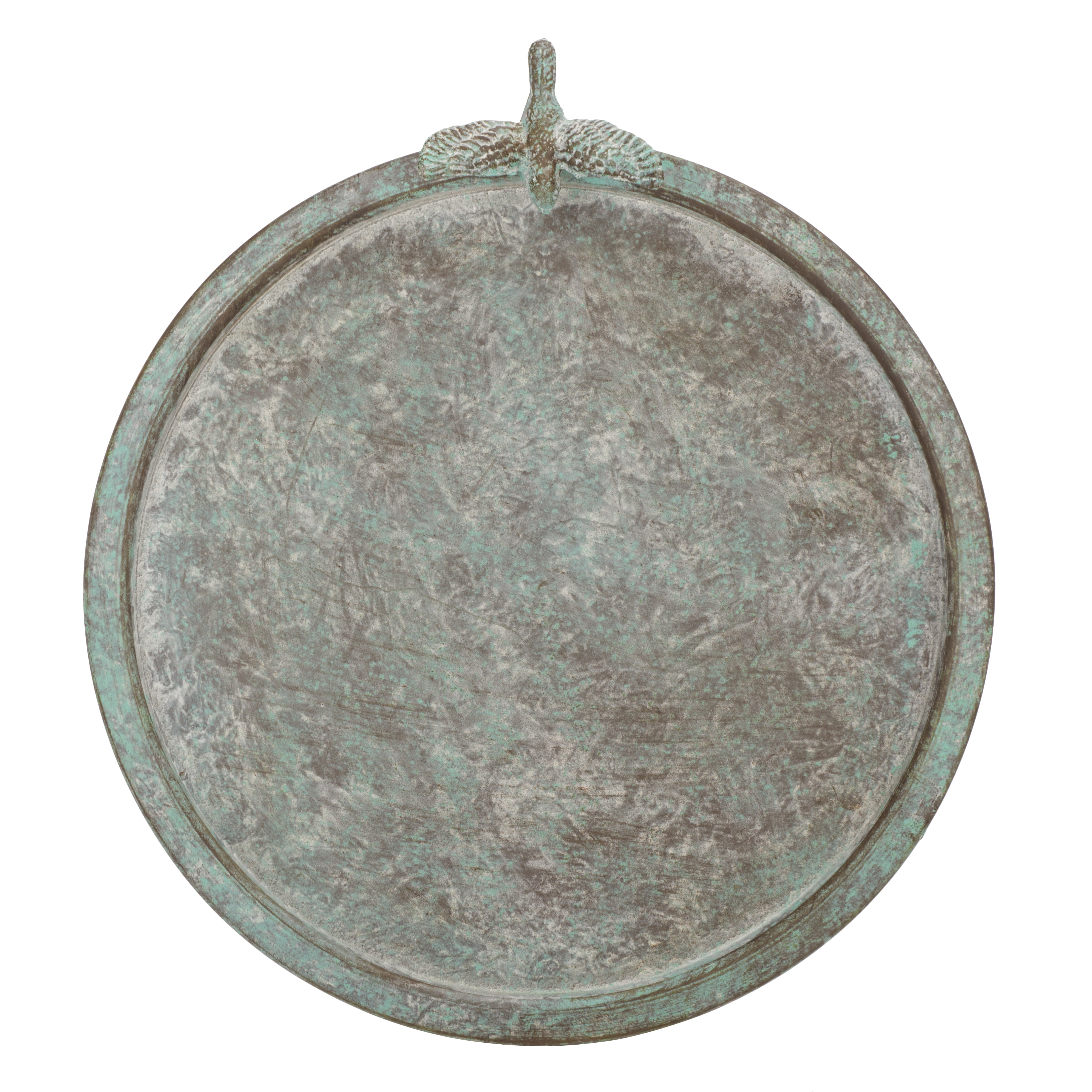 SAFAVIEH Kensi Solid Rustic Outdoor Patio Bird Bath, Antique Green
