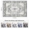 thumbnail image 2 of Boho Vintage Round Rug ft- Faux Wool Dreely Washable Area Rug Small Distressed Throw Rugs Floor Carpet for Door Mat Entryway Bedrooms Laundry (Round - ; Diameter Border ), 2 of 7