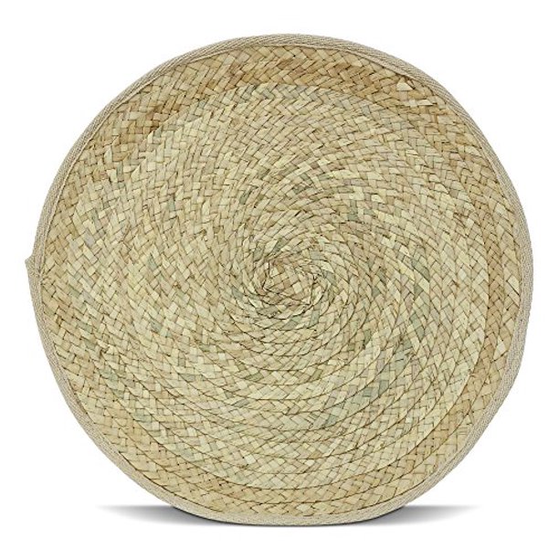 Placemats Table Mats Dining Round Hand Woven 14" Dinner Place Mats for