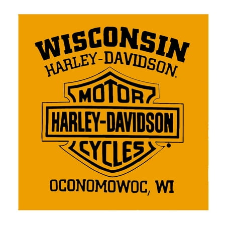 Download Harley Davidson Harley Davidson Men S Inspired Classic Short Sleeve Crew T Shirt Gold Yellow Harley Davidson Walmart Com Walmart Com