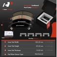 thumbnail image 3 of A-Premium 12.72 in (323 mm) Front Vented Disc Brake Rotors + Ceramic Pads Kit Compatible with Select Cadillac Models - SRX 2004 2005 2006 2007 2008 2009, 6-PC Set, 3 of 9