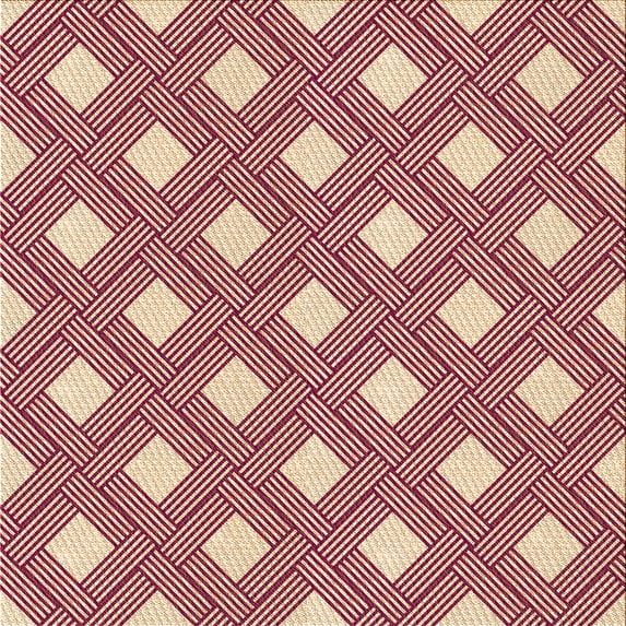 Ahgly Company Indoor Square Patterned Khaki Gold Area Rugs, 5' Square