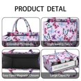 thumbnail image 4 of Large Capacity Tote Bag,Pink Butterfly Pattern Handbag Fashion Luxury Tote Bag,15.7"x13"x 5.1" Inches,Laptop Compatible, 4 of 6