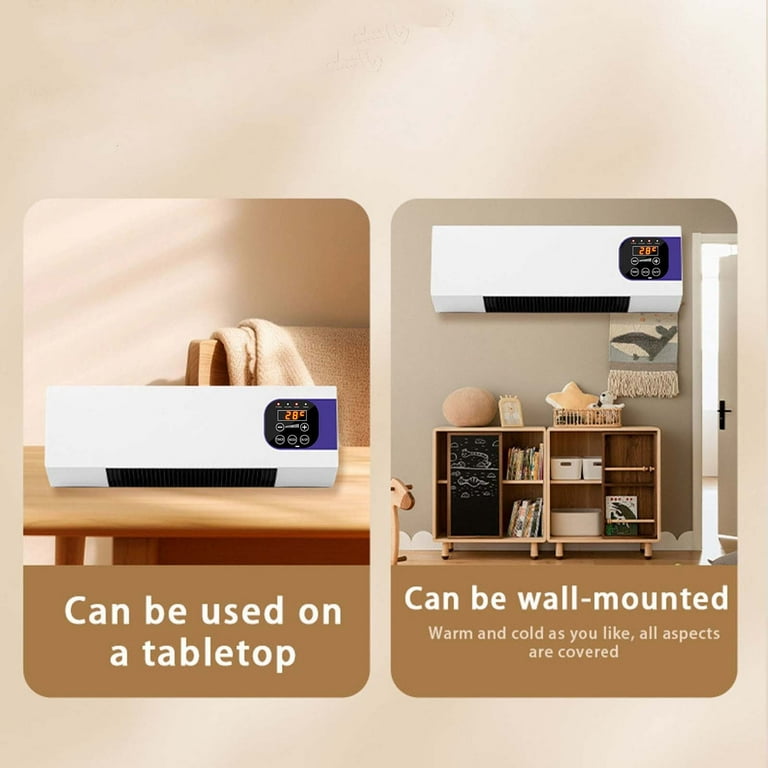 YHAICO Indoor Heater Indoor Accent Rug Personal Desktop Heater with Fan Setting Portable Electric Heater for Home