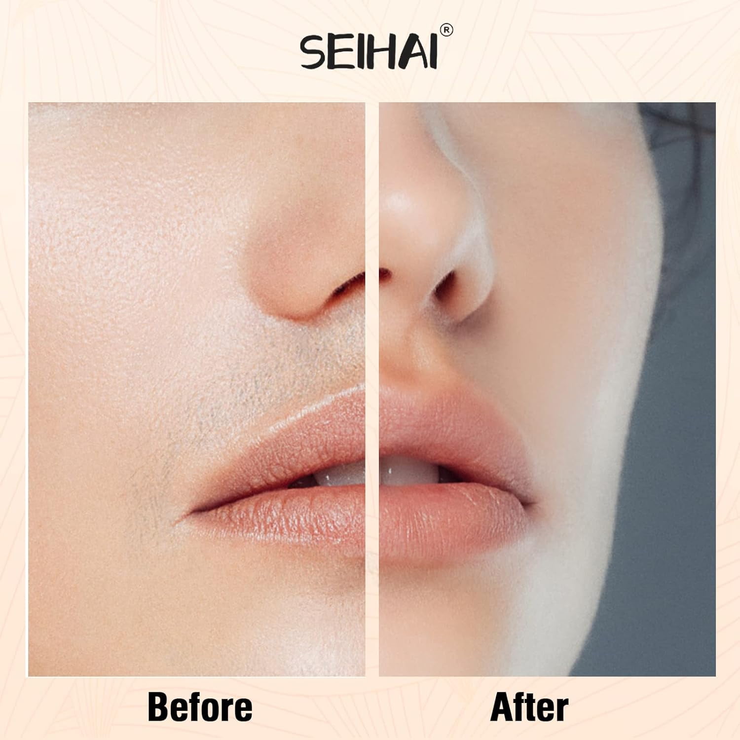 SEIHAI Hair Removal Device(2025), Facial Hair Removal for Women, Rechargeable Hair Remover for Women, Facial Hair Remover for Face, Upper Lip, Chin, Included 2 x Replacement Heads