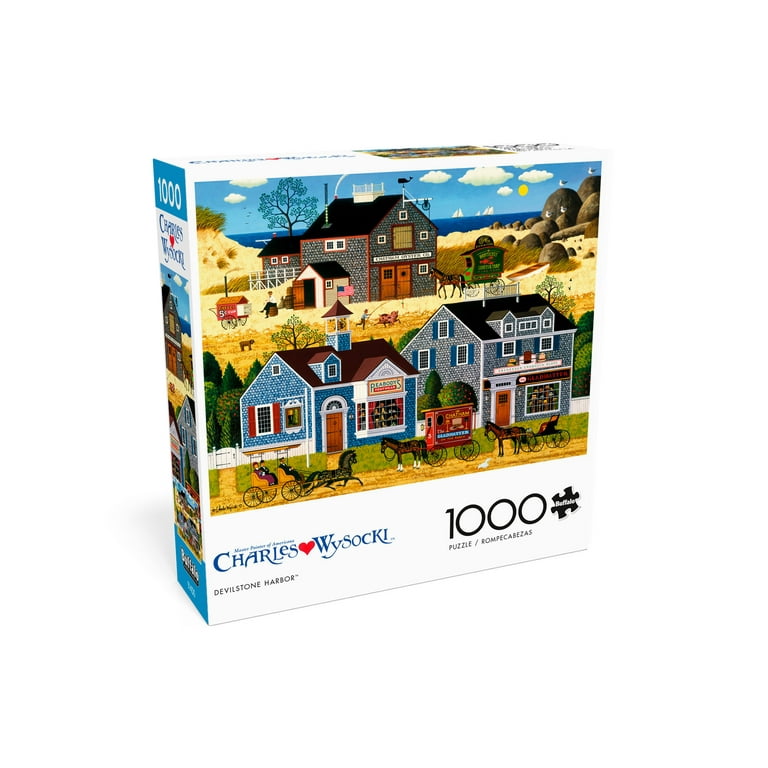 Buffalo Games - Charles Wysocki - Nantucket Breeze - Rompecabezas De 1000 Piezas Para Adultos, Rompecabezas Desafiante Perfecto Para Noches De Juego, Tamaño Terminado 26.75 X 19.75 Pulgadas