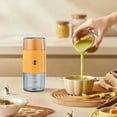 thumbnail image 3 of Mini Procesador de Alimentos de Alimentos Eléctrico de Doble Cabezal para Verduras, Carne, Frutas y Nueces Separación en Seco y Húmedo Naranja, 3 of 5