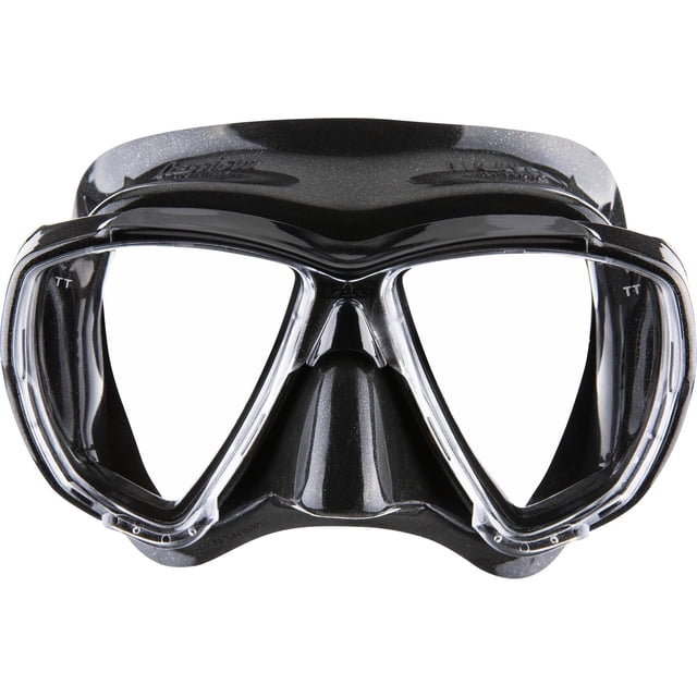Máscara de buceo Cressi Big Eyes de silicona negra, ajuste hermético