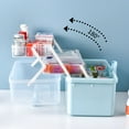thumbnail image 5 of SugarBloom 3-Tier Portable Foldable Storage Box, First Aid Kit Organizer for Medical Supplies and Home Emergency Use,Blue, 5 of 6