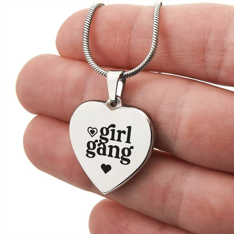 Engraved heart necklace for her new arrivals