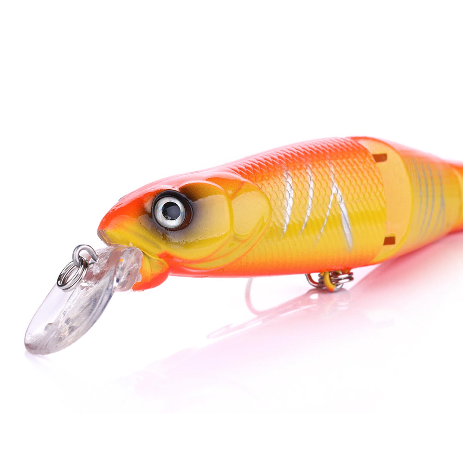 HENGJIA Fishing Lures 5pcs Multi Jointed Fish Fishing Kits Slow Sinking Lifelike Swimbait Freshwater and Saltwater for Trout Bass Lures, 4.92"/0.57oz
