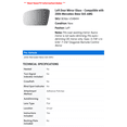 thumbnail image 2 of Left Door Mirror Glass - Compatible with 2006 Mercedes-Benz S65 AMG, 2 of 2