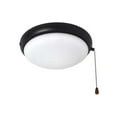 thumbnail image 2 of Hampton Bay 2-Light Oil Rubbed Bronze Ceiling Fan Moon LED Light Kit, 2 of 3