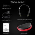 thumbnail image 3 of Bluetooth Headphones, Upgraded Foldable Wireless Neckband Headset with Retractable Earbuds, Noise Cancelling Stereo Earphones with Mic for Workout, Running, Driving (with Carry Case), 3 of 7