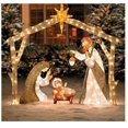 thumbnail image 1 of Crystal Splendor Outdoor Scenes Christmas Decoration, Nativity Scene Blue, 1 of 1