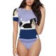 thumbnail image 1 of Balery Bernese Mountain Dog Sitting Bath Tub Body de cuello redondo de manga corta para mujer Tops de manga corta Tops básicos-Large, 1 of 7