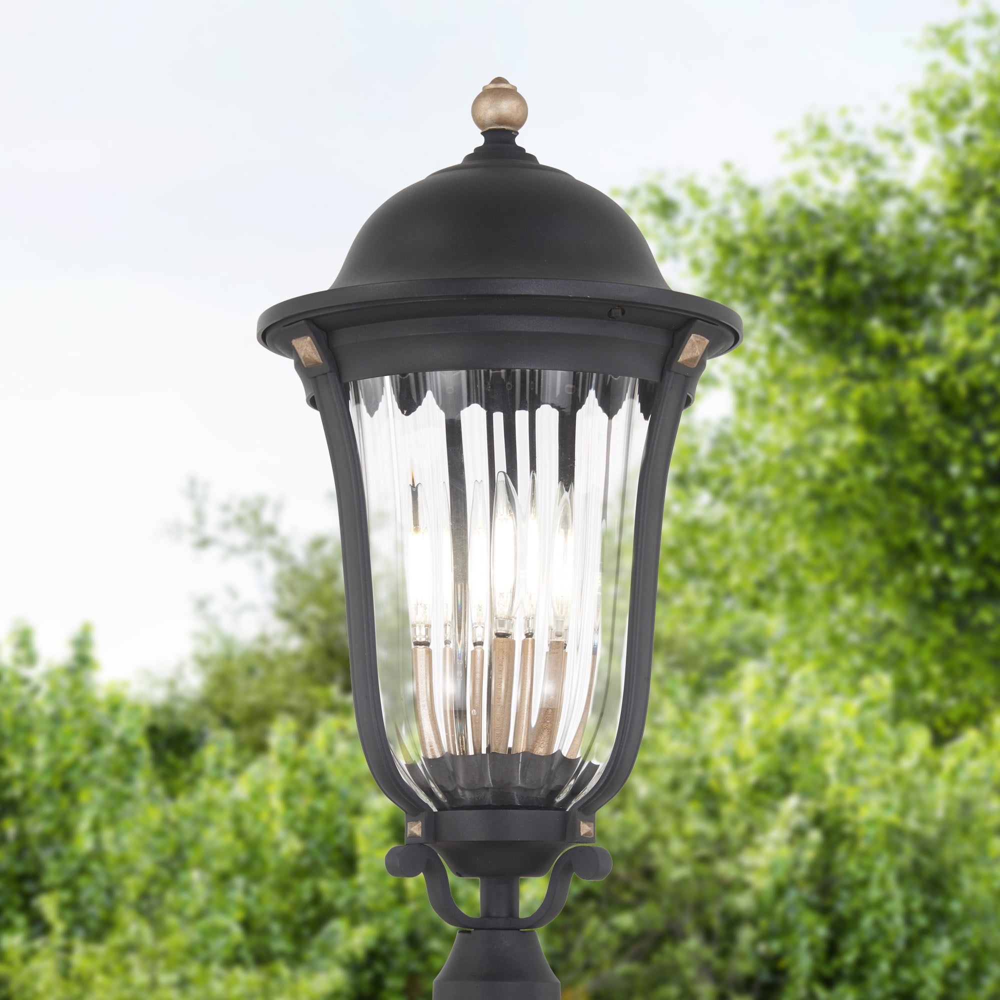 73239-738-Minka Great Outdoors-Peale Street - 4 Light Outdoor Post Mount