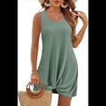 thumbnail image 4 of Vestido Torcido de Moda de Playa para Mujer Verde S, 4 of 9