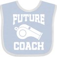 thumbnail image 3 of Inktastic Future Coach Sports Coaching Boys or Girls Baby Bib, 3 of 4