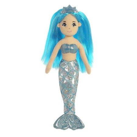 10 Inch Plush Snowflake - Sapphire?Mermaid 10 inch - Play Doll by Aurora Plush (33212)