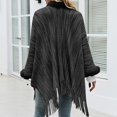 thumbnail image 5 of Vedolay Womens Cardigan Sweaters Solid Long Sleeve Open Front Long Cardigan Coat 2023 Black,One Size, 5 of 5