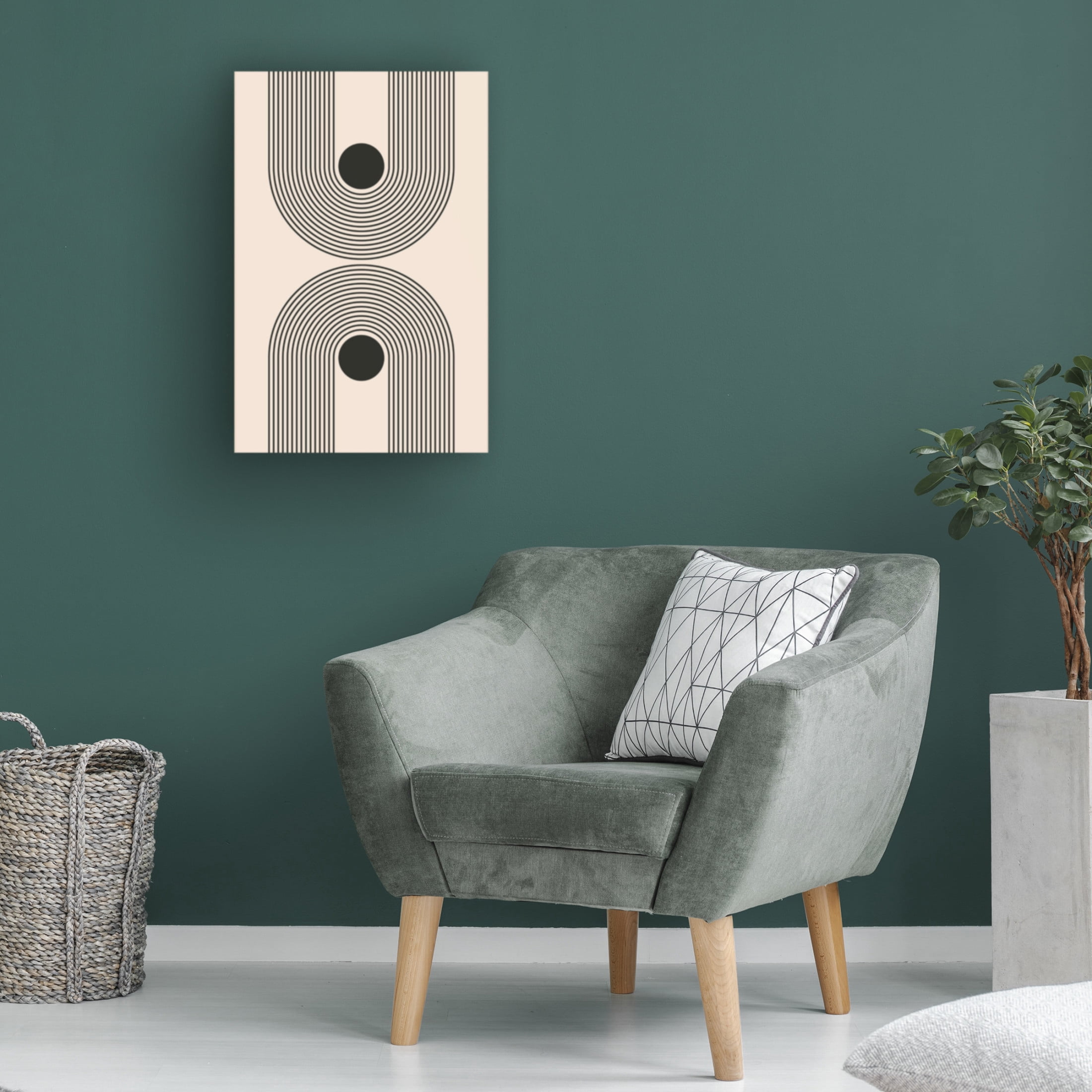 Trademark Fine Art jay stanley Black Boho Vibe Series 5 Canvas Wall Art