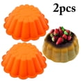 thumbnail image 2 of Coofit Cake Pan Universal Silicone Non-stick Flower Shape DIY Cake Mold Baking Pan, 2 of 10