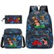 thumbnail image 1 of 3 unids/set Disney Stitch mochila para niños dibujos animados impresos caja de lápices de jardín de infantes adolescentes mochila escolar mochila de viaje zhangyuxiang unisex, 1 of 2