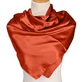 thumbnail image 7 of Fewfanhot Women Satin Square Head Scarf Pre Tied Bandana Silky Hair Wrap Turban Head Cover, 7 of 7