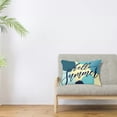 thumbnail image 2 of Hello Summer Sign Watermelon Pineapple Short Plush Car Waist Pillow Sofa Window Cushion Throw Pillow, 2 of 4