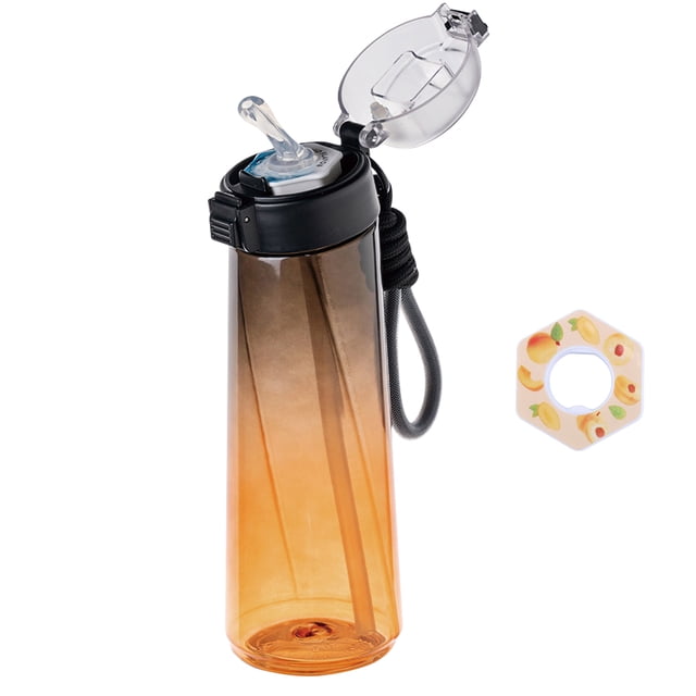 Botella Deportiva 850 Ml Con Cápsula Sabor para Viajes Acampada Al Aire Libre