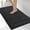 Black-24" x 36", variant on Black 30" x 72" Microfiber Runner Bath Rug for Bathroom, Kitchen and Hallway