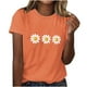 thumbnail image 1 of Tops de Manga Corta de Algodón para Mujeres, Moda Impresa Cuello Redondo Blusa Casual para el Hogar Y el Uso Diario, 1 of 4