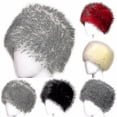 thumbnail image 2 of Gorros de esquí esponjosos y esponjosos de piel sintética para mujer, gorros de esquí gruesos y esponjosos para mujer rusa, cálidos para invierno S, 2 of 3