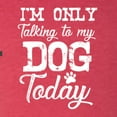 thumbnail image 5 of Wild Bobby I'm Only Talking to My Dog Today Dog Lover Women Tri-Blend Racerback Tank Top, Vintage Red, Large, 5 of 5