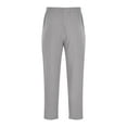 thumbnail image 5 of Xcmzpl Men's Cotton Linen Pants Elastic Waist Drawstring Casual Trouser Big and Tall Lightweight Straight-Legs Loose Beach Yoga Pants, 5 of 6
