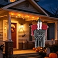 thumbnail image 6 of UALSRZL 31" Hanging Ghosts Witches Halloween Decorations for Outdoor Indoor, Scary Flying Grim Reapers Skeleton for Front Porch Yard Garden Holiday Decor, 6 of 9
