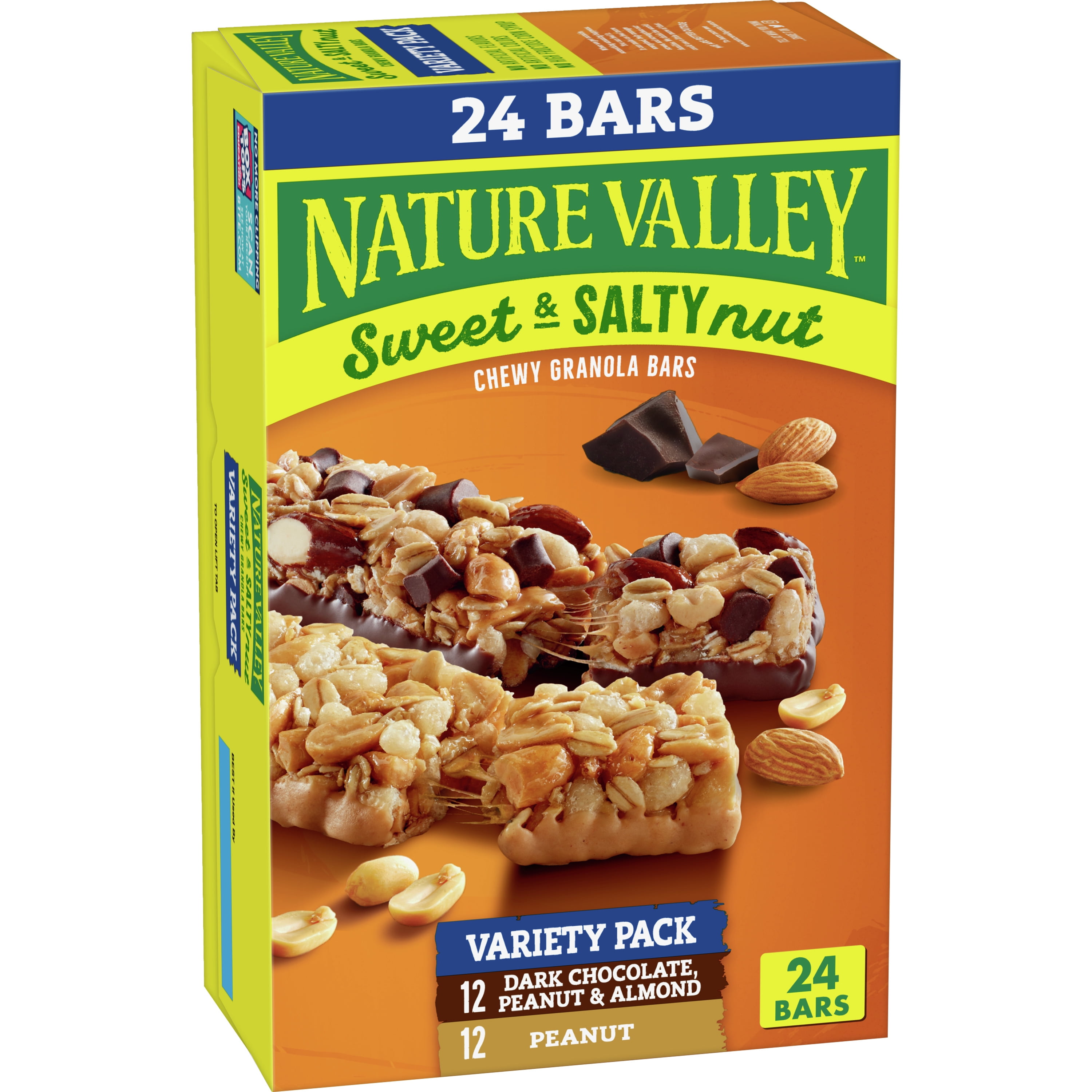 Nature Valley Granola Bars, Sweet and Salty Variety Pack, 24 Bars