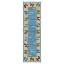 Couristan Outdoor Escape Sandals Indoor/Outdoor Area Rug, 2'6" x 8'6" Runner, Sand-Multi