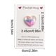 thumbnail image 3 of Regalos En Bolsas De Papel 1Pcs Heart-Shaped Gift Card with Crystal Heart Charm Pink Color Options for Birthdays Holidays Appreciation Gifts 3.54x2.36" JASKFLY, 3 of 8