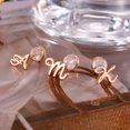 thumbnail image 5 of AUNOOL Gold Initial Stud Earrings for Women S925 Sterling Silver Post 14K Gold Plated A-Z Letter Stud Earrings for Women, 5 of 6