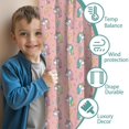 thumbnail image 3 of Blackout Kids Curtains,Pink Cartoon Unicorn Lightning Star Pattern Childrens Insulated Curtains Set Of 2,Bedroom Essentials,Toddler Room Decor 42"x54", 3 of 5
