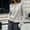 Gray ruffle trim cardigan women a1, variant on Womens Fall Button Down Cardigans Chunky Knit Ruffle Open Front Cropped Cardigan Sweaters Soft Long Sleeve Tops , White Free Size